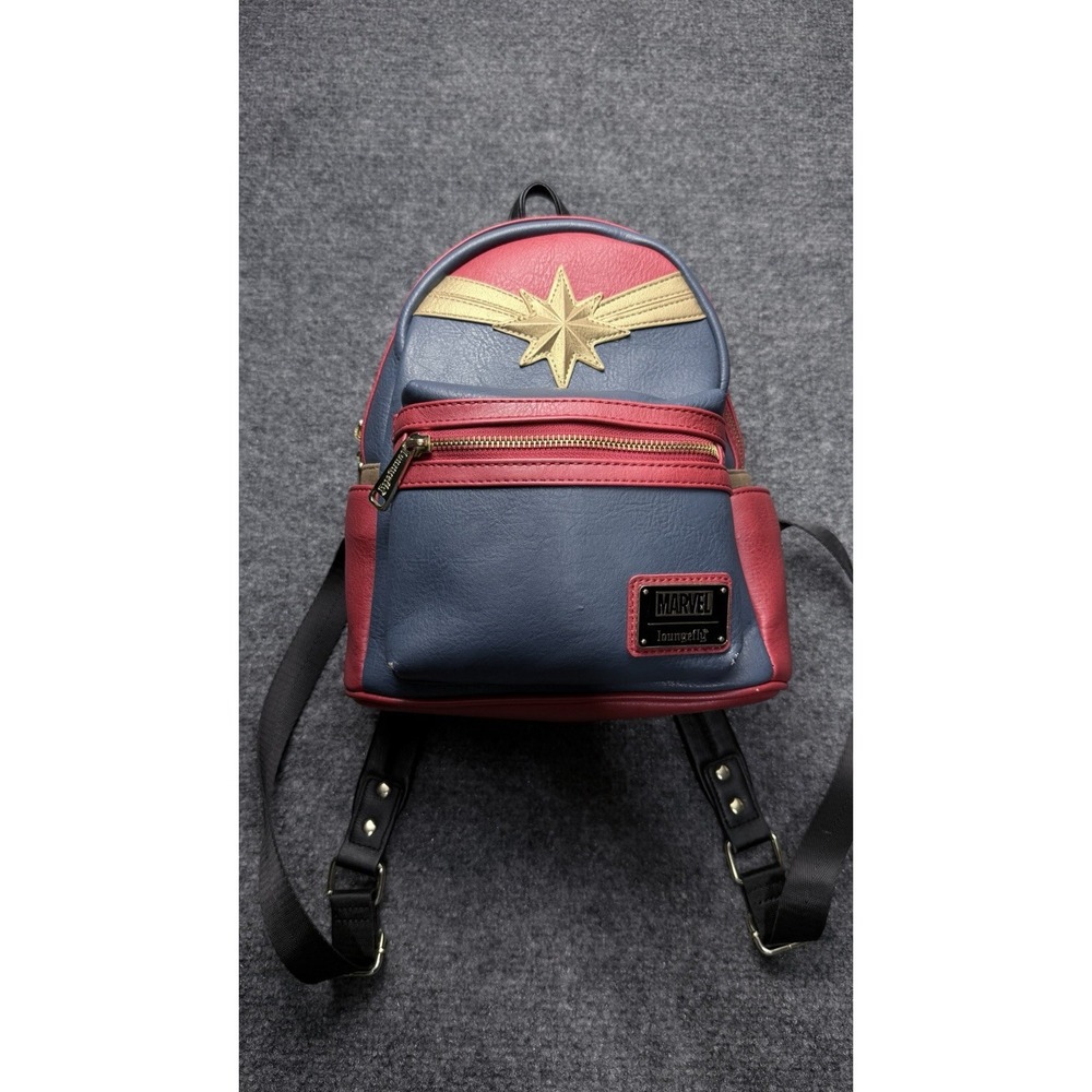 Loungefly Captain Marvel Mini Backpack Marvel Disney Faux Leather Multicolor